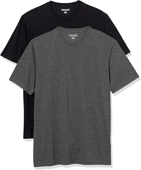 Men's Slim-Fit Short-Sleeve Crewneck T-Shirt, Pack of 2